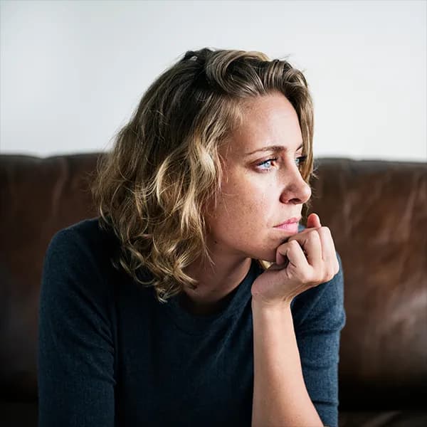 Woman practicing calm and mindfulness